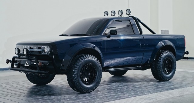 Xe bán tải điện dáng vẻ hoài cổ Alpha Wolf chính thức được vén màn